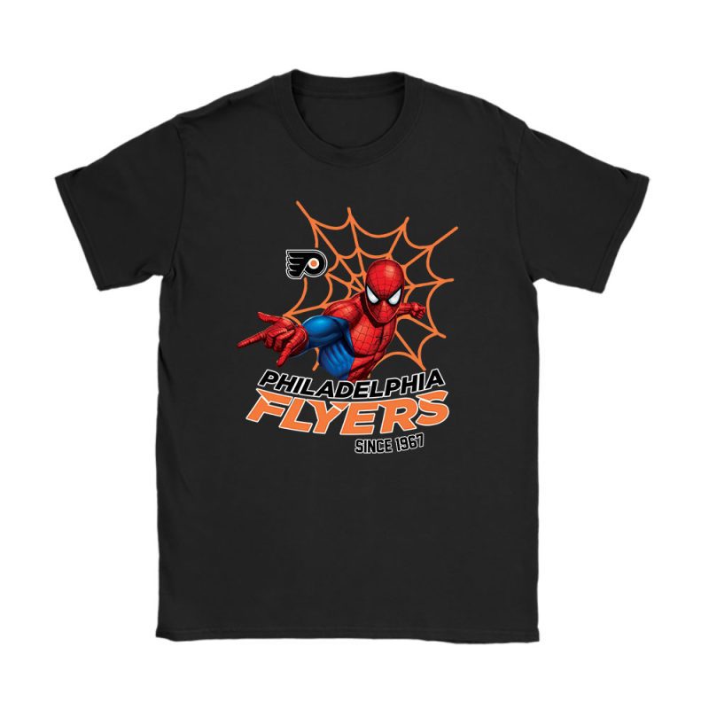 Spiderman NHL Philadelphia Flyers Unisex T-Shirt TAT2765