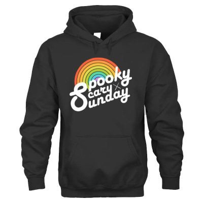 Spooky Scary Sunday Rainbow Unisex Hoodie