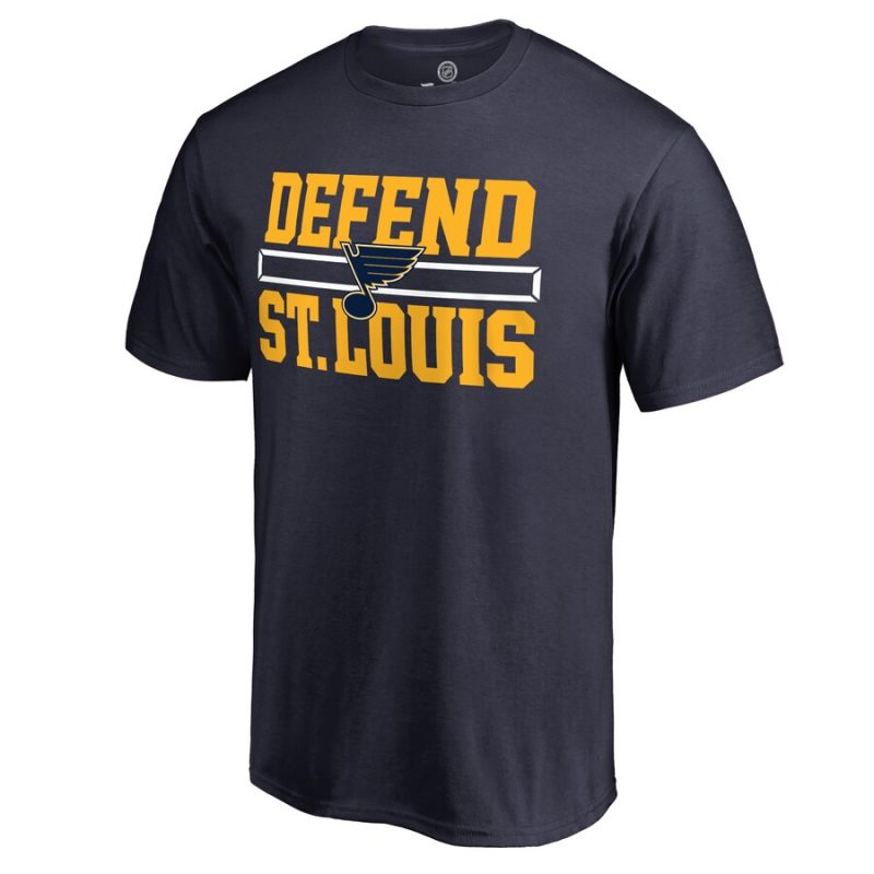 St. Louis Blues Hometown Collection Defend Unisex T-Shirt - Navycolor-black href