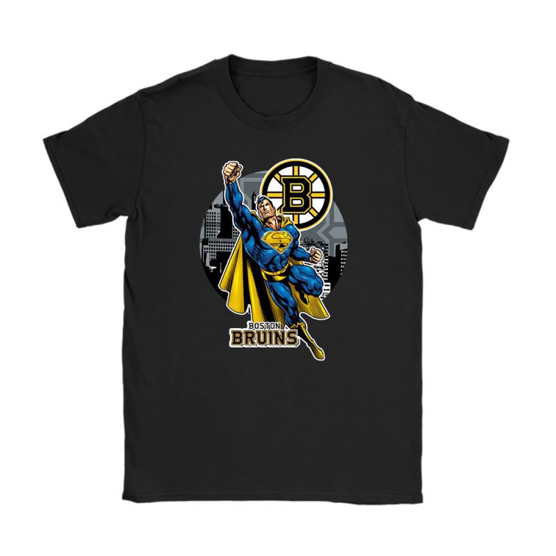 Superman NHL Boston Bruins Unisex T-Shirt TAT2498