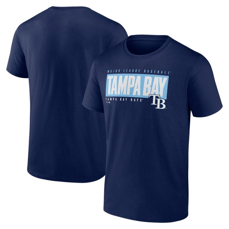 Tampa Bay Rays Blocked Out Unisex T-Shirt - Navy