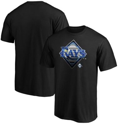 Tampa Bay Rays Midnight Mascot Team Logo Unisex T-Shirt Black