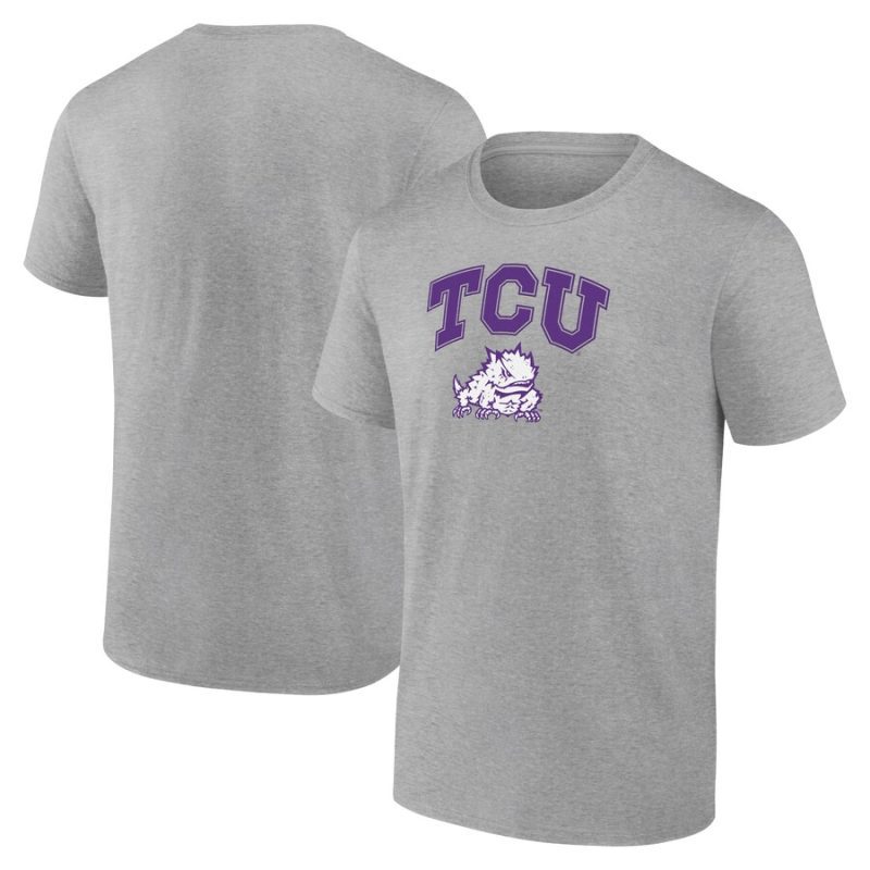 Tcu Horned Frogs Campus Unisex T-Shirt Heather Gray