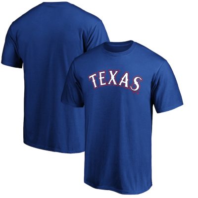 Texas Rangers Official Team Wordmark Unisex T-Shirt Royal