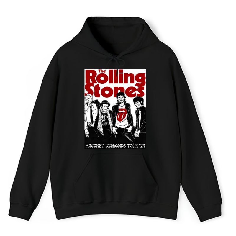 The Rolling Stones Hackney Diamonds Tour 2024 Unisex Hoodie TAH2584