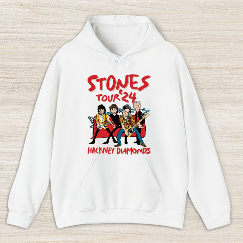 The Rolling Stones Hackney Diamonds Tour 2024 Unisex Hoodie TAH2586