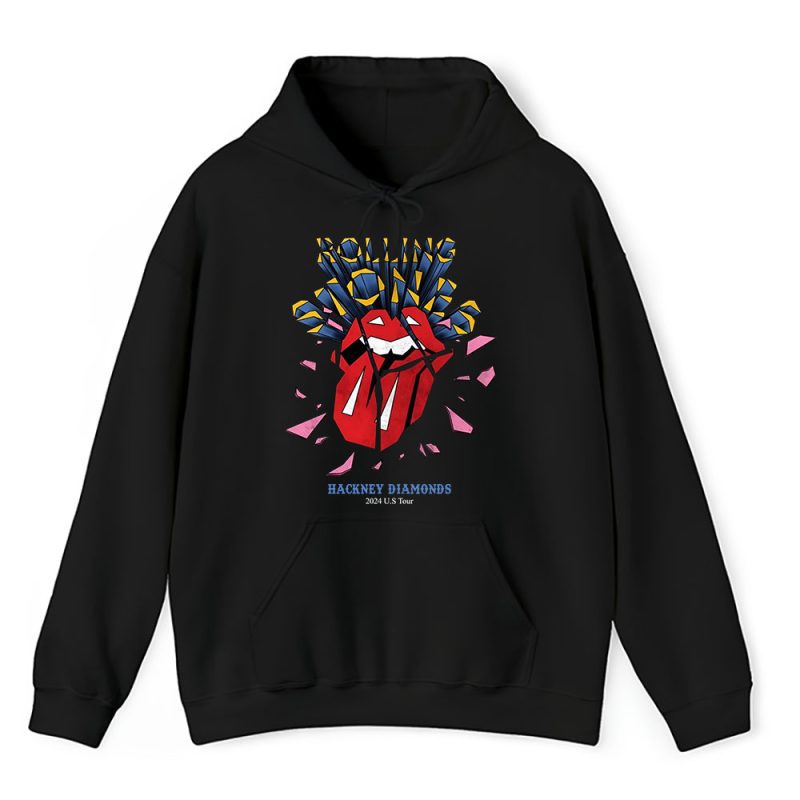 The Rolling Stones Hackney Diamonds Tour 2024 Unisex Hoodie TAH2593