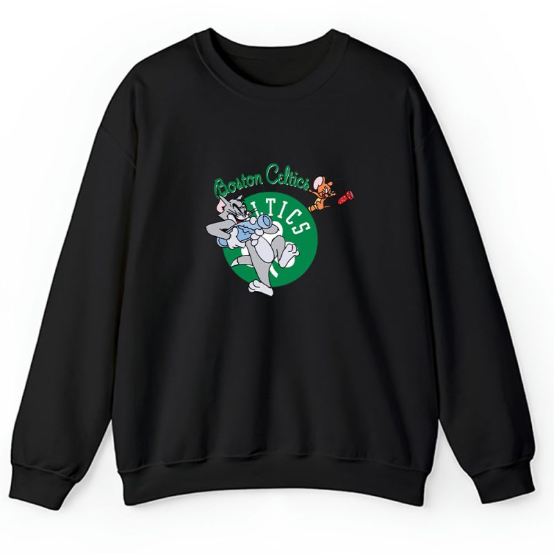 Tom  Jerry X Boston Celtics Team X NBA X Basketball Unisex Sweatshirt TAS2378