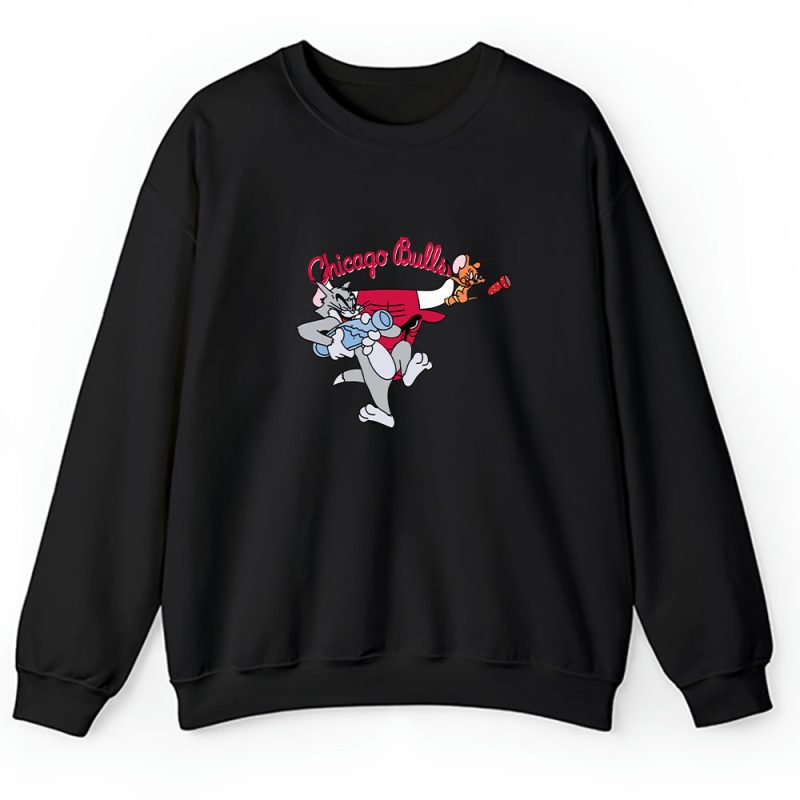 Tom  Jerry X Chicago Bulls Team X NBA X Basketball Unisex Sweatshirt TAS2379