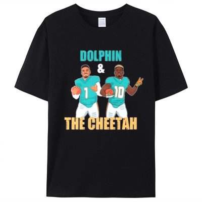 Tua Tagovailoa Dolphins And The Cheetah Miami Dolphins Unisex T-Shirt