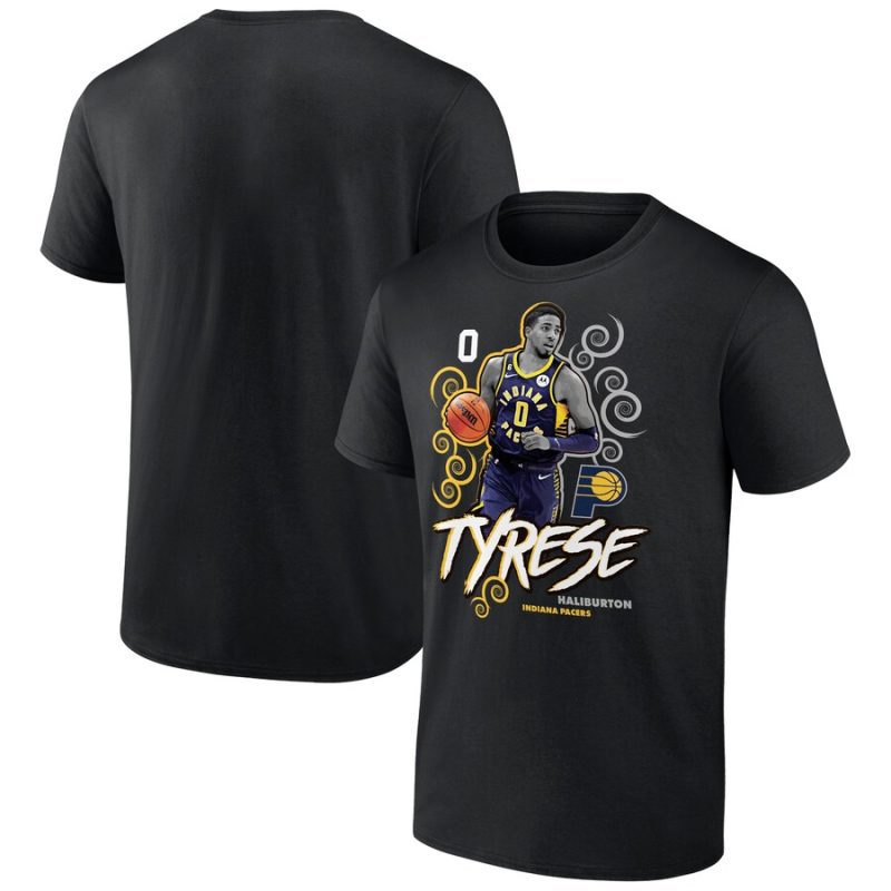 Tyrese Haliburton Indiana Pacers Competitor Unisex T-Shirt - Black