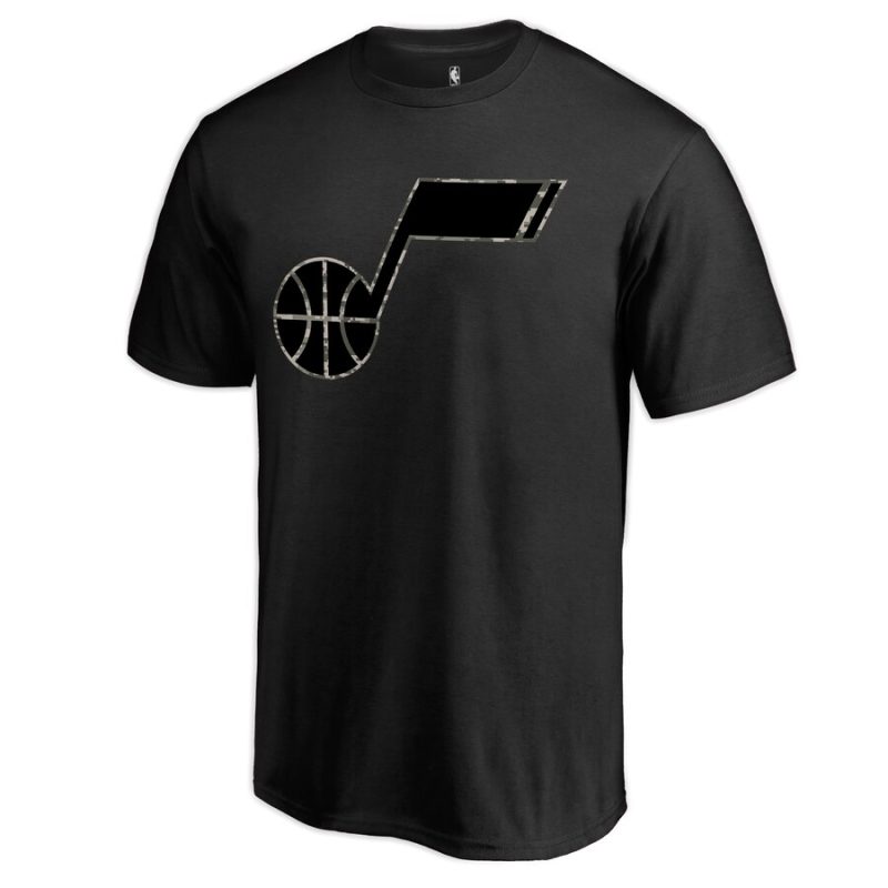 Utah Jazz Cloak Camo Unisex T-Shirt Black