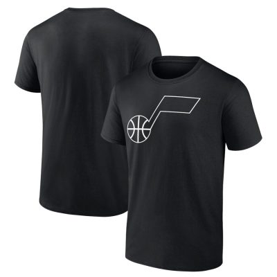 Utah Jazz Taylor Logo Unisex T-Shirt - Black