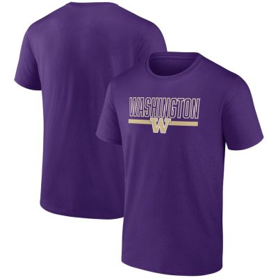 Washington Huskies Classic Inline Team Unisex T-Shirt - Purple
