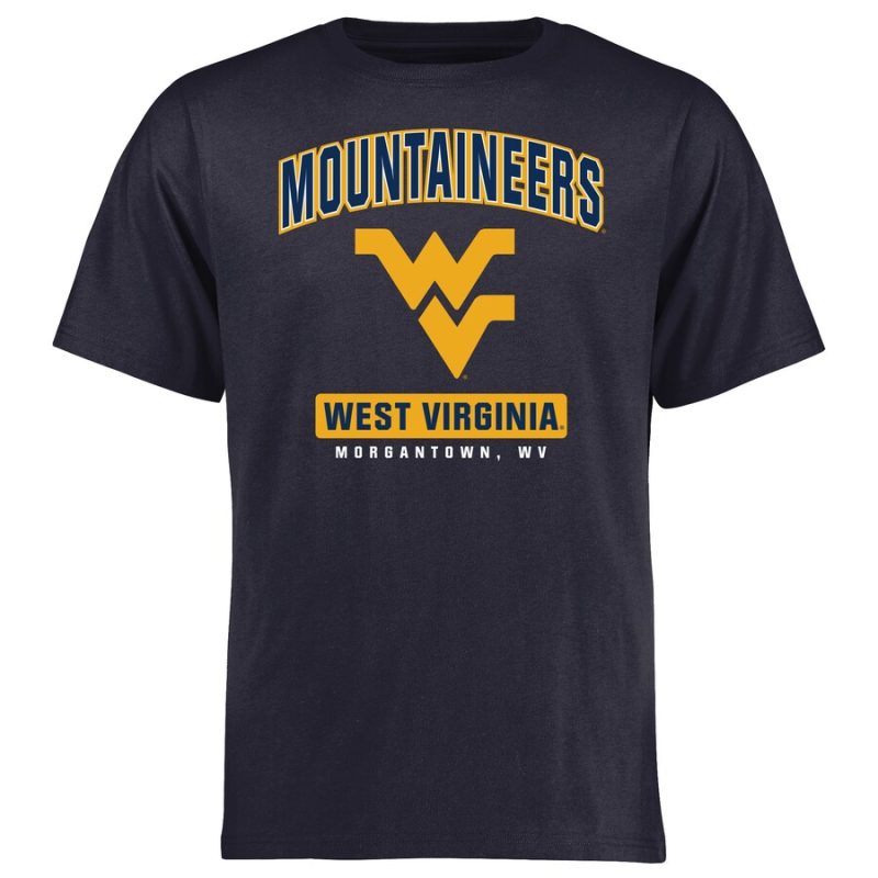 West Virginia Mountaineers Campus Icon Unisex T-Shirt Navy