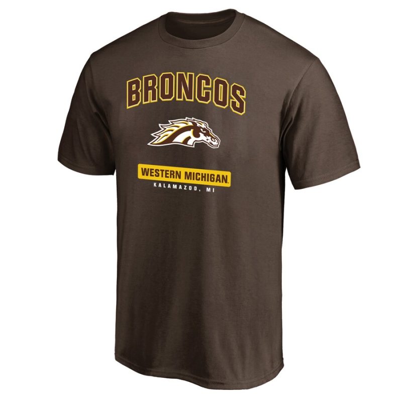 Western Michigan Broncos Campus Icon Unisex T-Shirt Brown