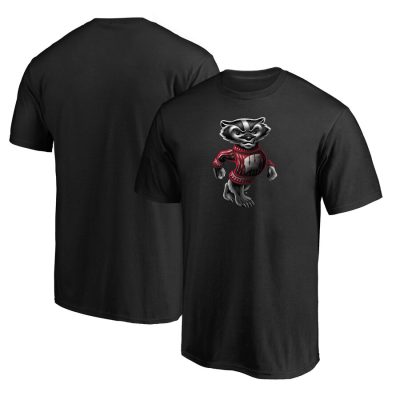 Wisconsin Badgers Team Midnight Mascot Unisex T-Shirt Black