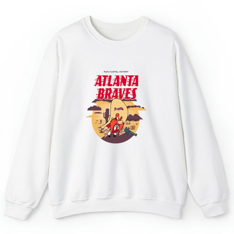 Yosemite Sam X Atlanta Braves Team X MLB X Baseball Fans Unisex Sweatshirt TAS2387