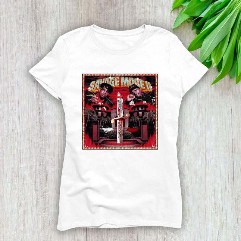 21 Savage Savage Mode Ii Album Lady T-Shirt Women Tee For Fans TLT3786