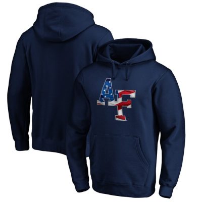 Air Force Falcons Banner Wave Pullover Hoodie - Navy