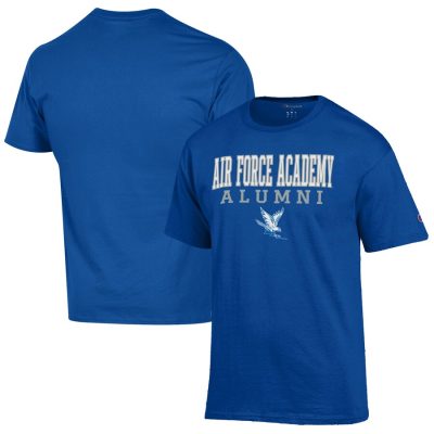 Air Force Falcons Champion Alumni Logo Stack T-Shirt - Royal