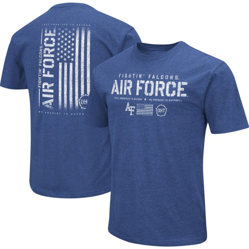 Air Force Falcons Colosseum OHT Military Appreciation Flag 2.0 T-Shirt - Royal
