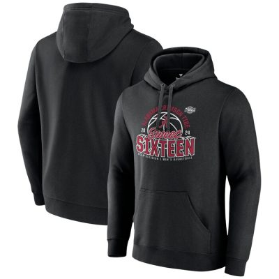 Alabama Crimson Tide 2024 NCAA Basketball Tournament March Madness Sweet Sixteen Defensive Stance Pullover Hoodie- Black