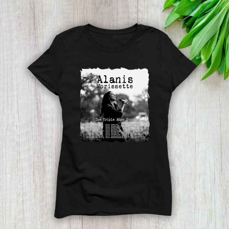 Alanis Morissette The Triple Moon Tour Lady T-Shirt Women Tee For Fans TLT2212