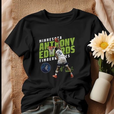 Anthony Edwards Minnesota Timberwolves Basketball Player Unisex T-Shirt Cotton Tee