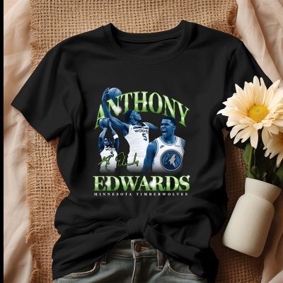 Anthony Edwards Minnesota Timberwolves Retro Unisex T-Shirt Cotton Tee