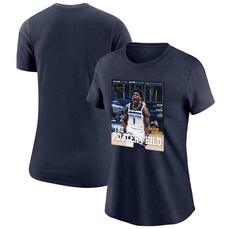 Anthony Edwards X Minnesota Timberwolves X NBA Playoffs 2024 X Western Conference Lady T-Shirt Women Tee TLT5253