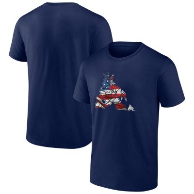 Arizona Coyotes Banner Wave Logo T-Shirt - Navy