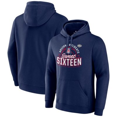 Arizona Wildcats 2024 NCAA Basketball Tournament March Madness Sweet Sixteen Defensive Stance Pullover Hoodie- Navy