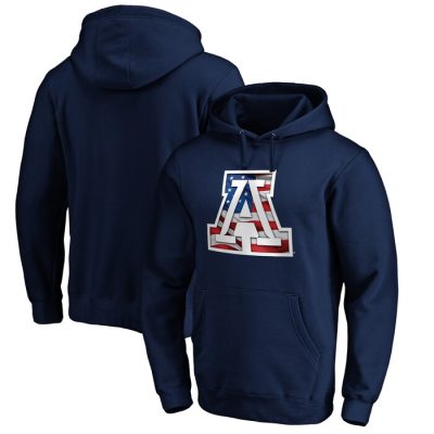 Arizona Wildcats Banner Wave Pullover Hoodie - Navy