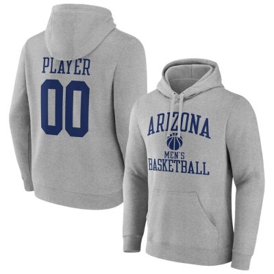 Arizona Wildcats Basketball Pick-A-Player NIL Gameday Tradition Pullover Hoodie - Gray