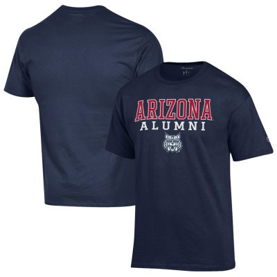 Arizona Wildcats Champion Alumni Logo Stack T-Shirt - Navy