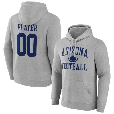 Arizona Wildcats Football Pick-A-Player NIL Gameday Tradition Pullover Hoodie - Gray