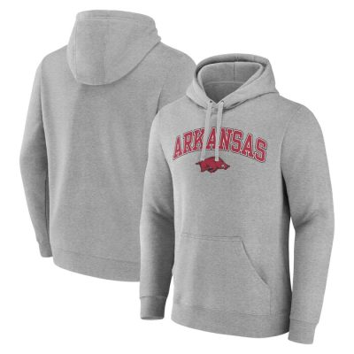 Arkansas Razorbacks Campus Pullover Hoodie - Gray