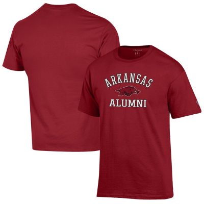 Arkansas Razorbacks Champion Alumni Logo T-Shirt - Cardinal