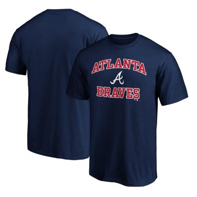Atlanta Braves Heart & Soul Unisex T-Shirt - Navy