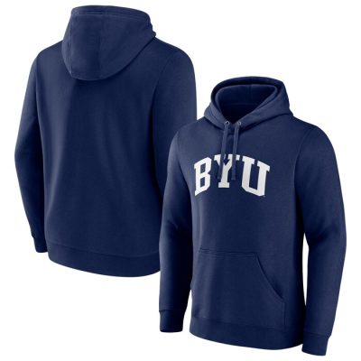 BYU Cougars Basic Arch Team Pullover Hoodie - Navy