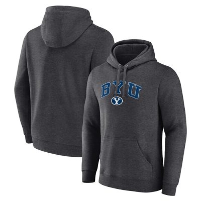 BYU Cougars Campus Pullover Hoodie - Heather Charcoal
