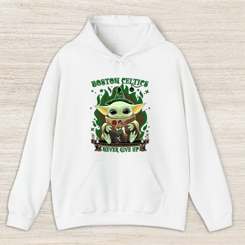 Baby Yoda X Boston Celtics Team X NBA X Basketball Unisex Pullover Hoodie TAH4506