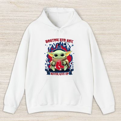 Baby Yoda X Boston Red Sox Team X MLB X Baseball Fans Unisex Pullover Hoodie TAH4497