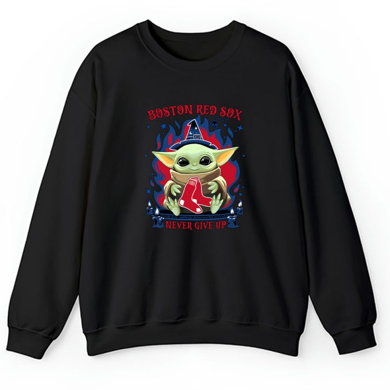 Baby Yoda X Boston Red Sox Team X MLB X Baseball Fans Unisex Sweatshirt TAS4497