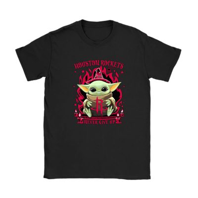 Baby Yoda X Houston Rockets Team X NBA X Basketball Unisex T-Shirt Cotton Tee TAT4511