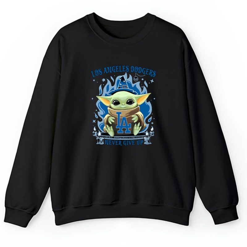 Baby Yoda X Los Angeles Dodgers Team X MLB X Baseball Fans Unisex Sweatshirt TAS4499