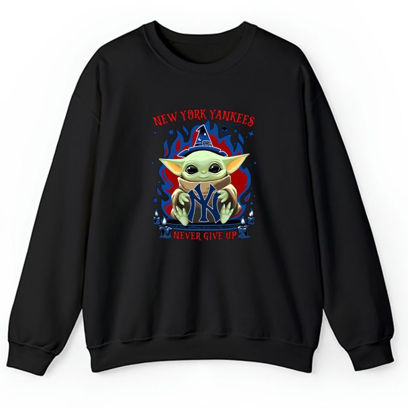 Baby Yoda X New York Yankees Team X MLB X Baseball Fans Unisex Sweatshirt TAS4501