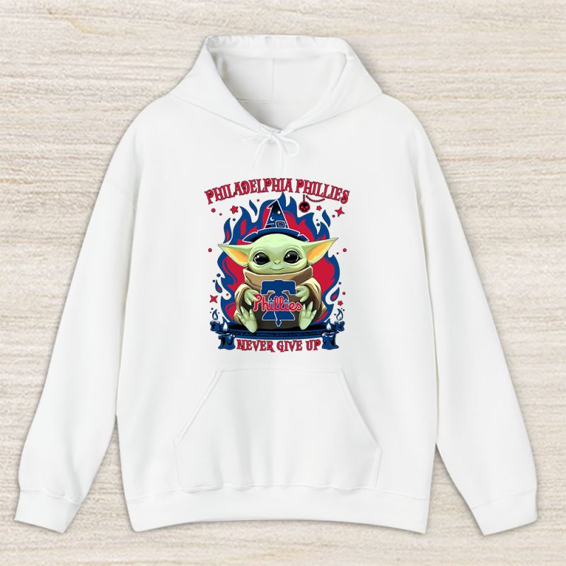 Baby Yoda X Philadelphia Phillies Team X MLB X Baseball Fans Unisex Pullover Hoodie TAH4502