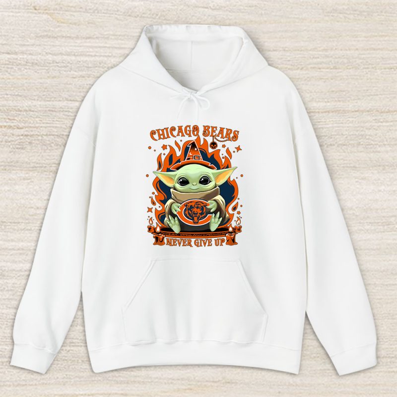 Baby Yoda X The Mandalorian X Chicago Bears Team X NFL X American Football Unisex Pullover Hoodie TAH4516